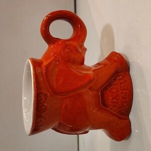 Frankoma Pottery 1973 Nixon Agnew GOP Coffee Mug flame red rare Collectible